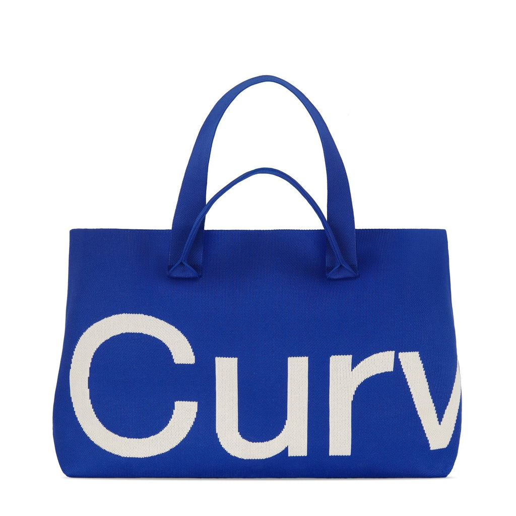 Curves Knit Tote (Sapphire)