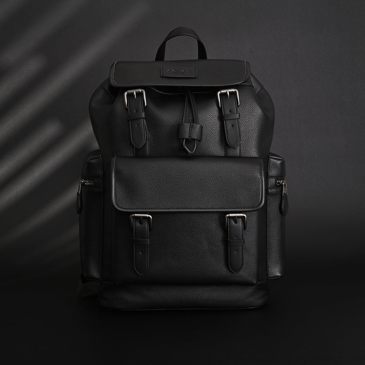 Prada Nylon & Leather Multi-Pocket Backpack – Black
