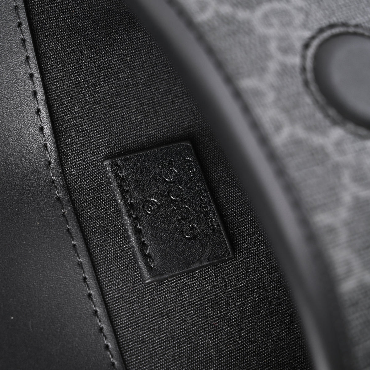 Gucci Ophidia GG Supreme Belt Bag – Black/Grey with Web Strap