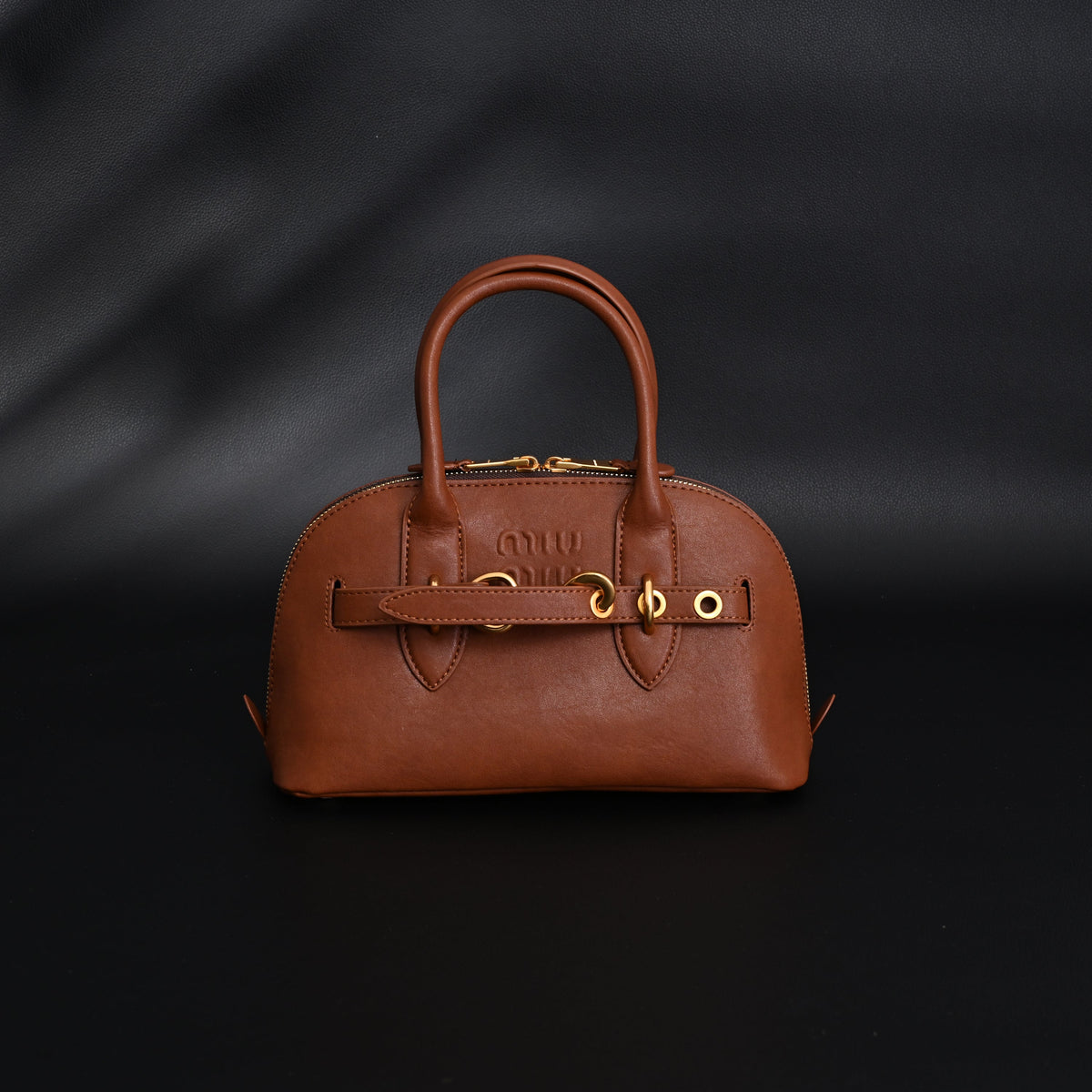 Gucci Horsebit 1955 Brown Leather Top Handle Bag